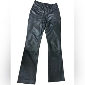 Wilsons Maxima High Waist Boot Cut Leather Pants - Size 6